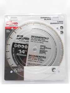 Lame Diamantée 14 Pouces Segmentée pour Scie à Béton