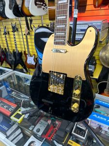 Squier telecaster 40iem anniversaire noir et or